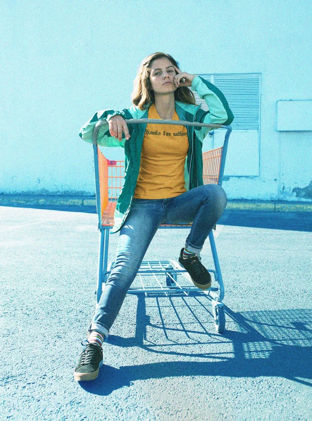 Спасибо за ничего футболки Tumblr Костюмы уличная альтернативные лозунг прохладный