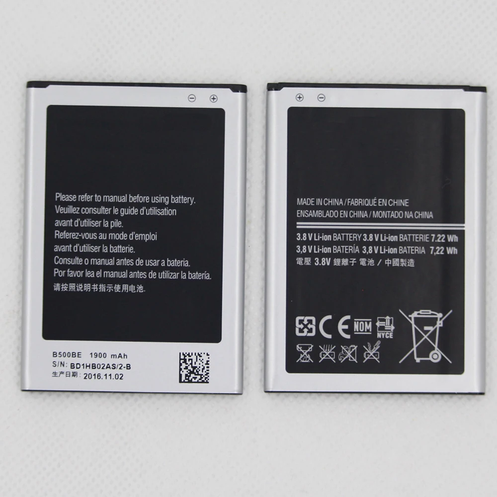 1900mAh B500A E B500BE 3 8 V Высококачественная батарея для S4 Mini GT i9190 i9195 i9192|Аккумуляторы