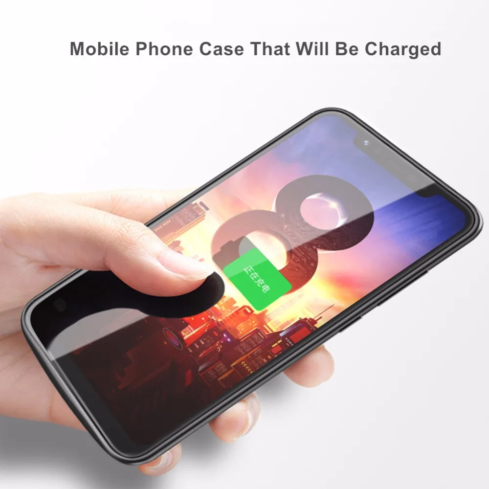 Чехол с аккумулятором для Xiaomi Mi 8 4700 мАч подставка смартфона из АБС пластика чехол