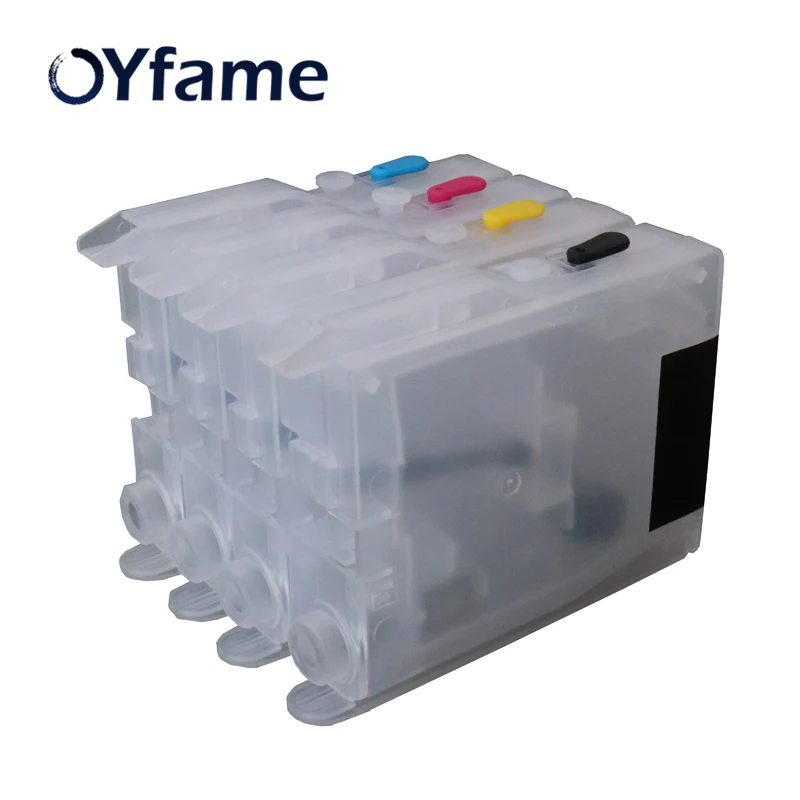 OYfame для Brother LC10 LC37 многоразовый чернильный картридж brother LC51 LC57 LC970 lc1000 DCP-130C 135C 150C