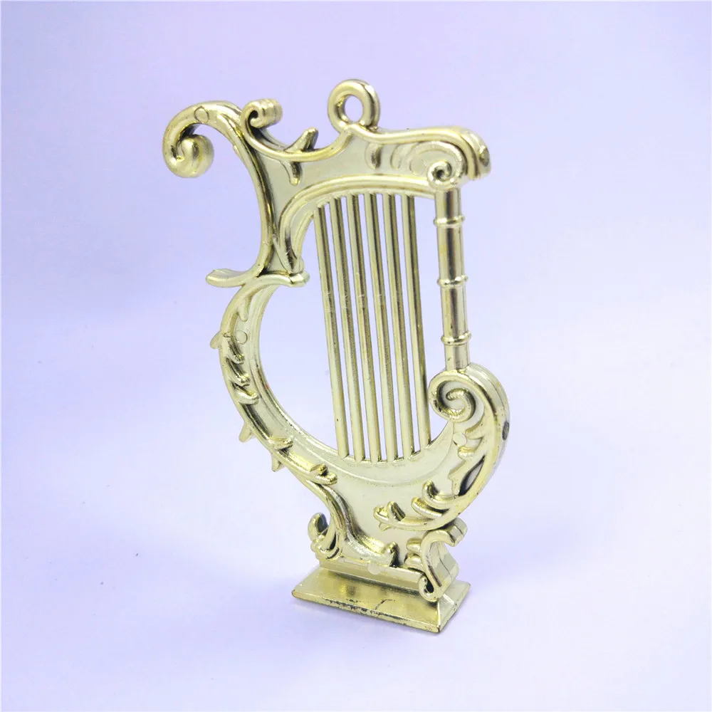 4 шт пластиковые красивые с серебряным покрытием музыкальные инструменты кулон