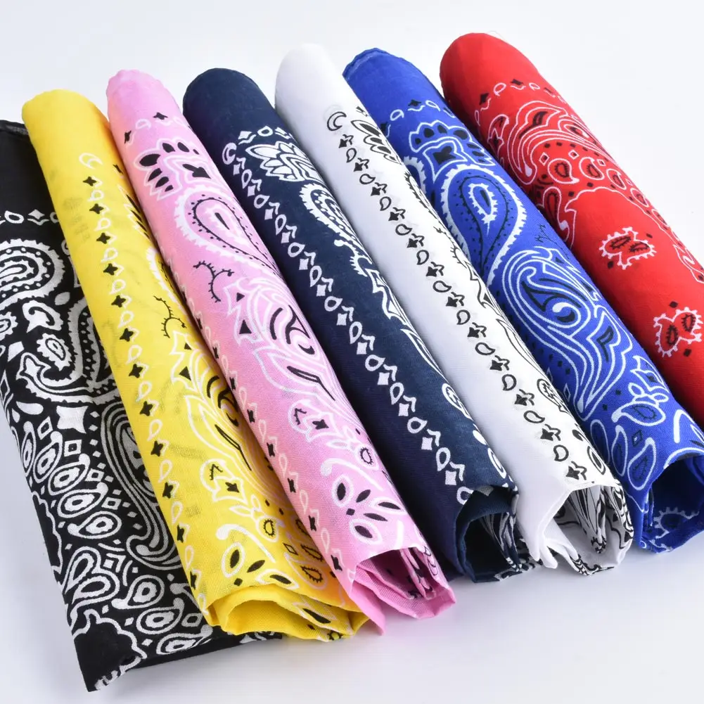 Бандана шарф унисекс из хлопка квадратный головной платок велосипедная бандана