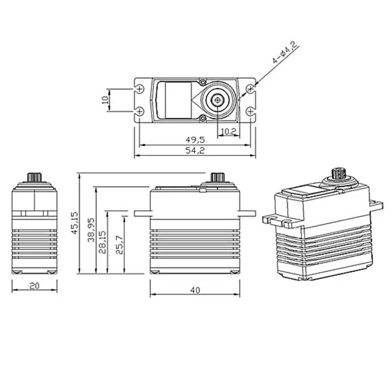 KINGMAX BLS6911HHV 69 г 11 кг. см цифровая металлическая шестерня стандартный сервопривод HV