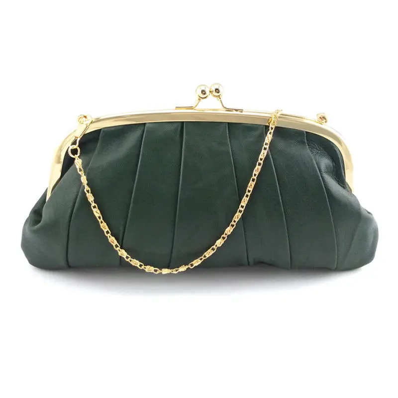 dark green01222 NICOLE& CO Длинный кошелек из натуральной кожи для женщин и девочек, сумка на плечо, держатель для карт, кошелек, сумка для телефона из натуральной овчины, модный кошелек - Цвет: dark green01222
