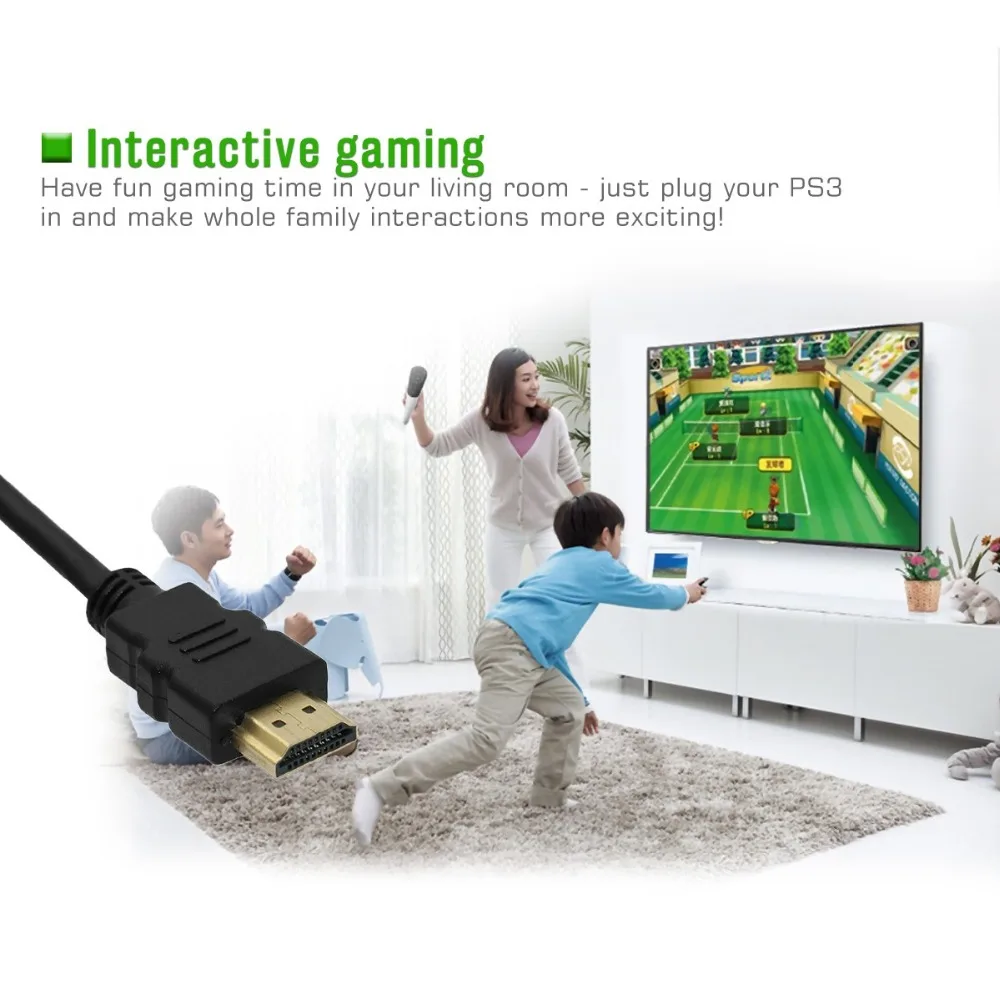 VOXLINK 1 м 8 3 5 мhdmi к hdmi видео аудио кабель HDMI 2 0 с Ethernet удлинители кабелей адаптер Кабо