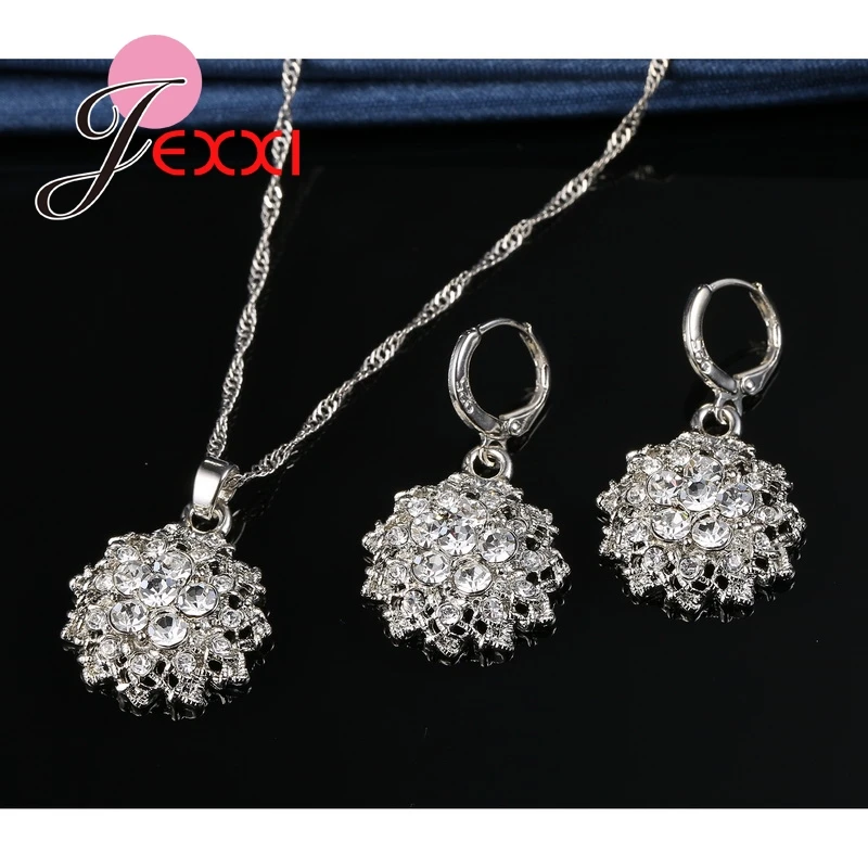 Комплект из колье и серёг серебра 925 пробы|set for women|set weddingset women |