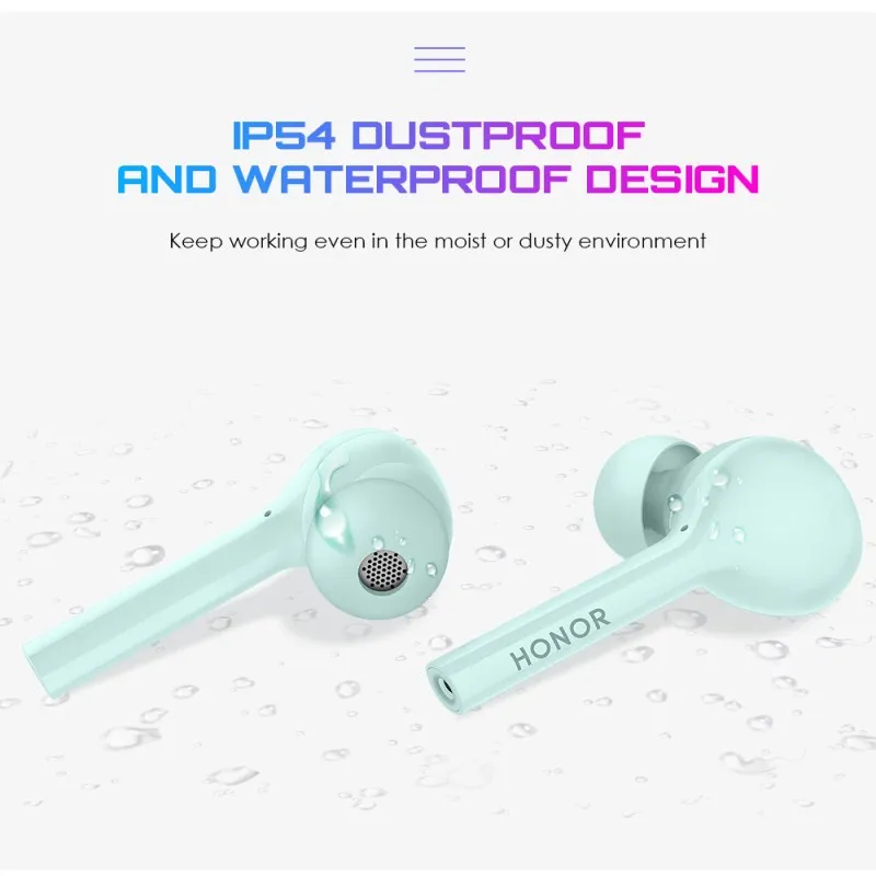 Новые беспроводные наушники huawei Honor FlyPods Lite TWS BT4.2, водонепроницаемые наушники-вкладыши с шумоподавлением