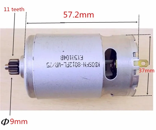 11 Зубы двигатель RS-550 10,8 V 12V Замена для BOSCH MAKITA BLACK&DECKER Dexter HITACHI Metabo D-72622 электрическая дрель