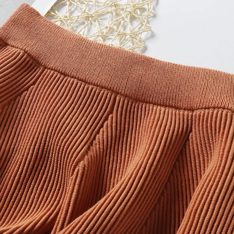 Женские плиссированные юбки осень зима 2019 Новая женская трикотажная Мини юбка с