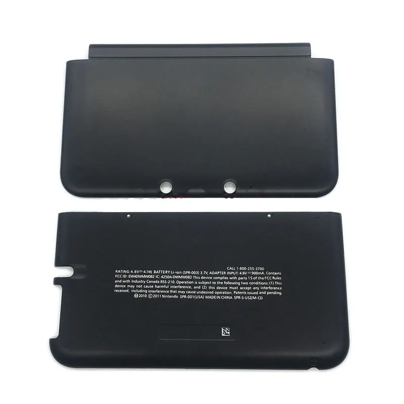 Запасной чехол Корпус для 3DS XL LL Оболочка Чехол для 3dsll консоль бесплатно Верхняя и нижняя крышка - Цвет: Black