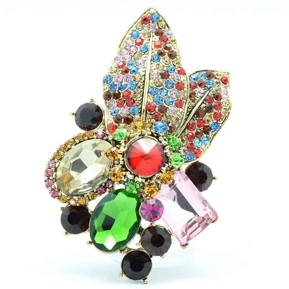 Женская Винтажная брошь в виде цветка или листа|brooch pendant|multicolor broochbouquet brooch |