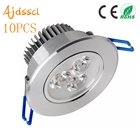 Светодиодный точечный светильник, встраиваемый точечный потолочный светильник с регулируемой яркостью, 6 Вт, 9 Вт, 12 Вт, 15 Вт, 21 Вт, 10 шт.лот