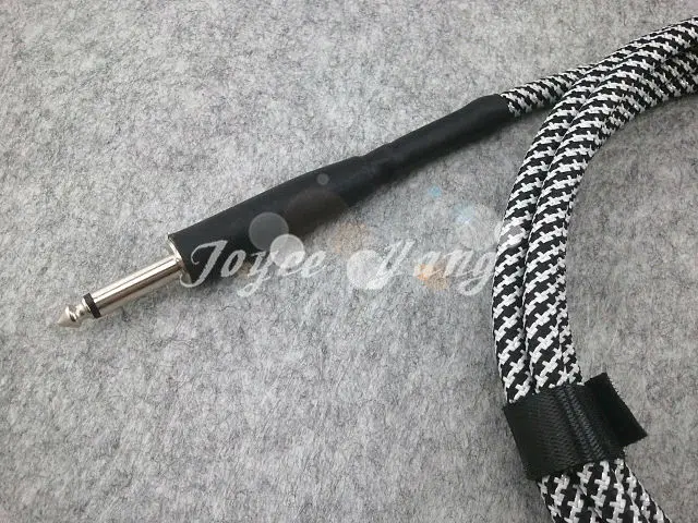 Серебряный кабель для акустической электрогитары 10 футов басов Amp свинцовый шнур