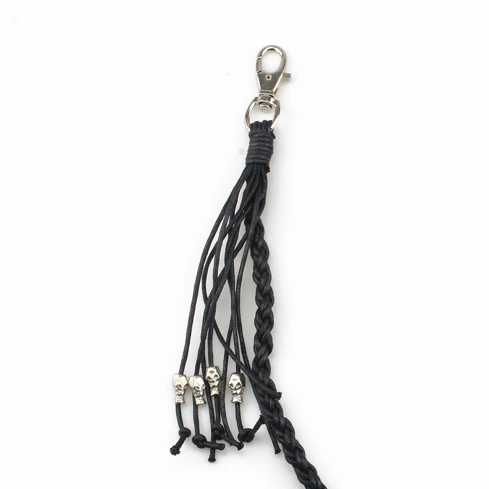 Summer Fashion Jeans Wallet Chains Genuine leather Braid Belt Chain Punk Men Women Single Layers Trousers chains DR05 | Украшения и