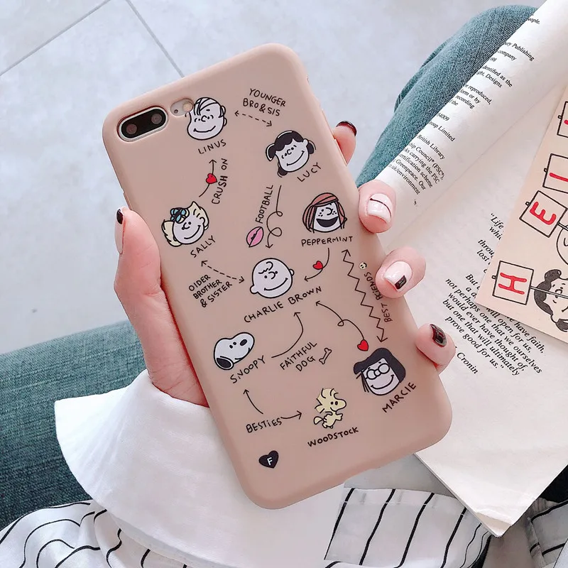 Чехол для телефона Cartonn Charlie коричневый силиконовый чехол с граффити iPhone 7 8 6s 6 Plus X
