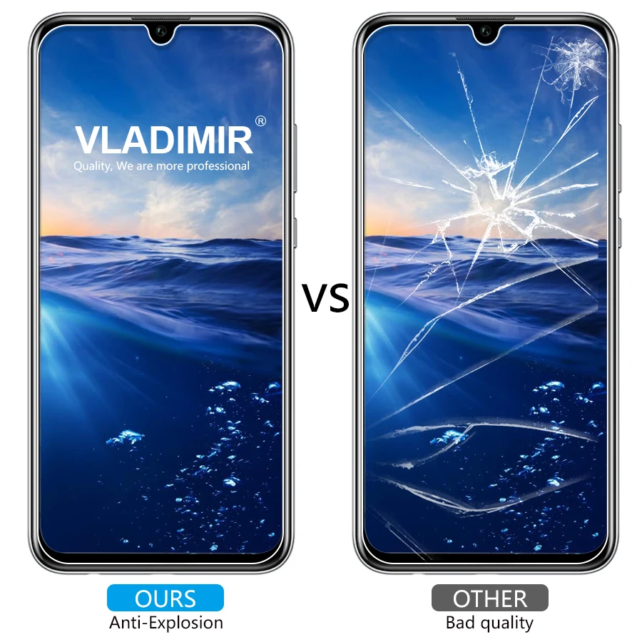 Vladimir 9H 2.5D Not Full Cover Clear Tempered Glass for Huawei Honor 10 Lite Screen Protector Protective Film | Мобильные телефоны