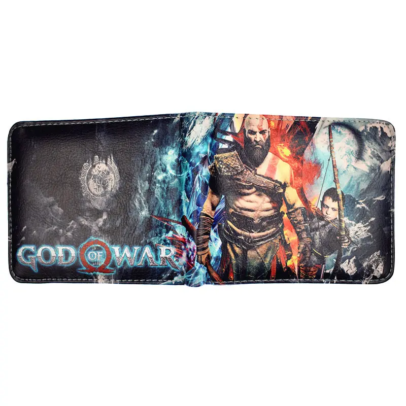 Новое поступление популярный кошелек с надписью Game God of War 4 мужской компактный