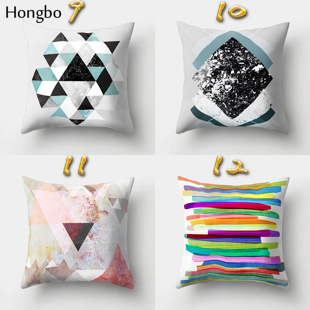 Хунбо 1 шт. Подушка Чехол подушки покрывало на кровать площадь светодиодные фары