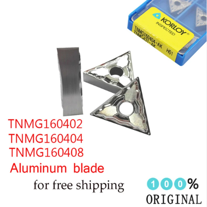 

10PCS TNMG160404 AK H01 TNMG 160408 TNMG160402 Aluminum Turning Inserts Carbide Round Blade TNMG 160408 cnc Lathe Cutter