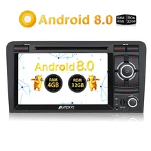 Pumpkin 2 Din7 &quotAndroid 8 0 автомобильный стерео для Audi A3 2003 2011 GPS навигация