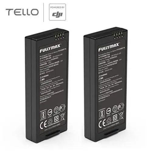 2 PCS Original Battery 1100 mAh 3.8 V for DJI Smart Flight Tello Drone Accessories Remote Control Toys Rechargeable | Игрушки и хобби