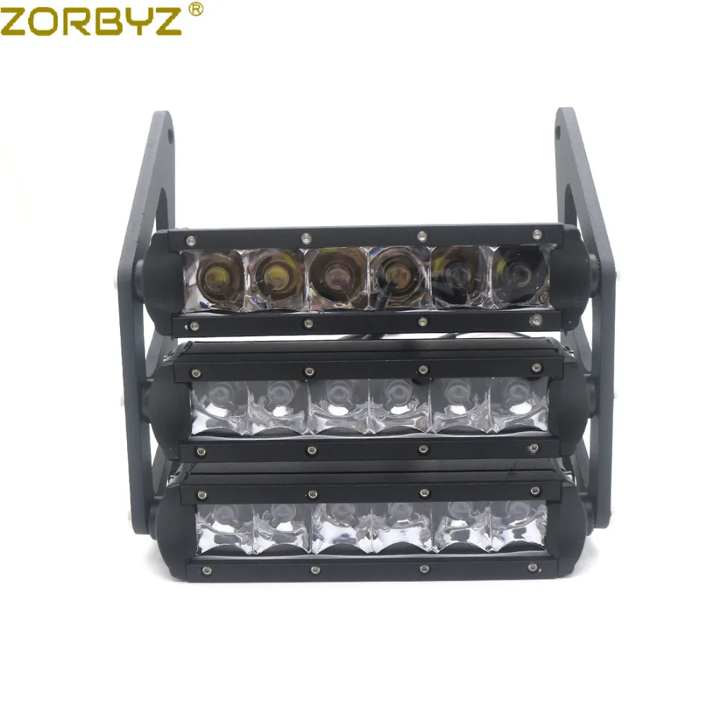 ZORBYZ мотоциклетный Черный винтажный трехуровневый светодиодный кронштейн для