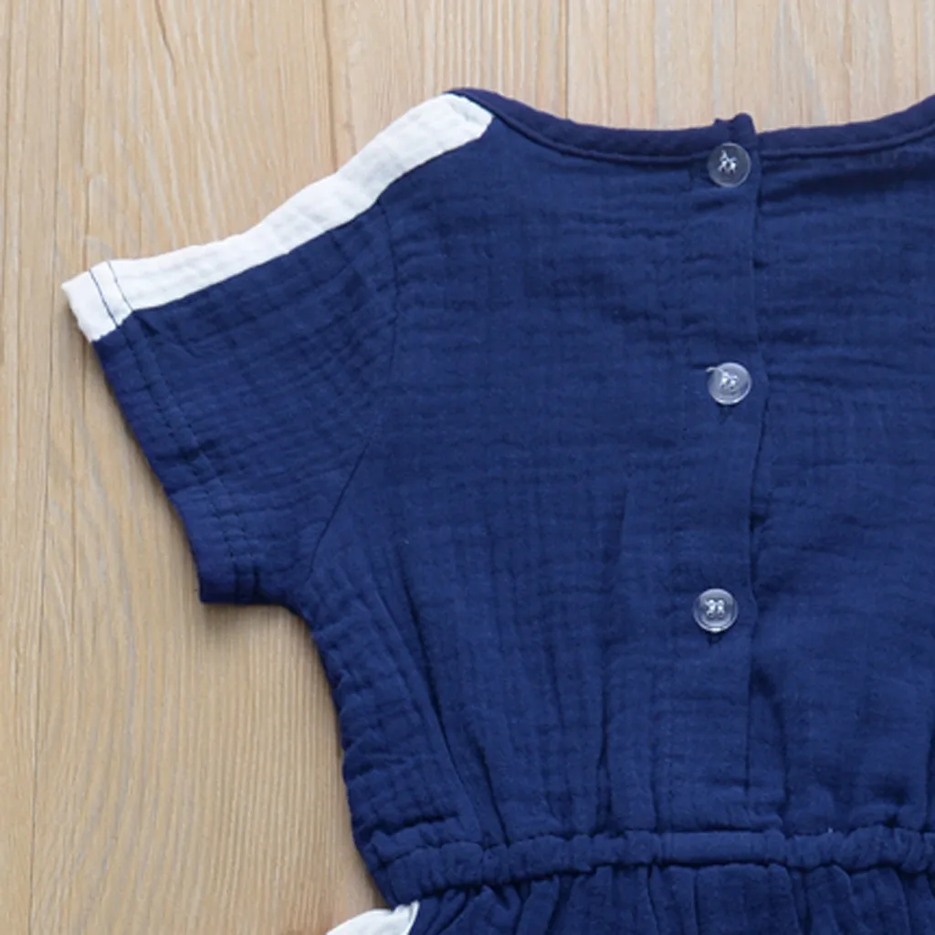 

Summer Toddler Girls Jumpsuit Sleeveless Solid Print Pants Rompers Clothes Baby Girl Romper Summer 2019 Baby Onesies Newborn