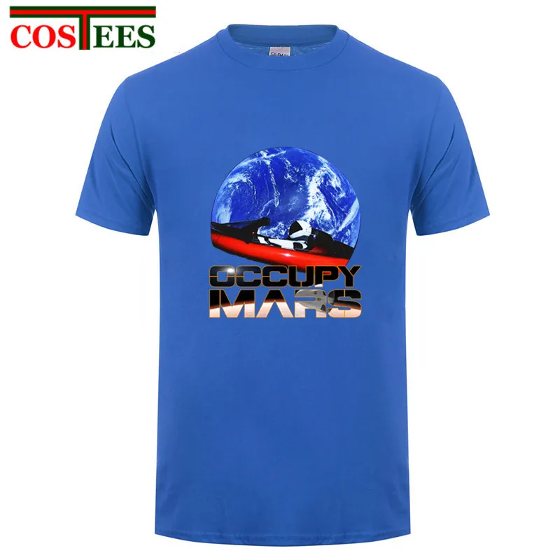 Camiseta Space X футболка Elon Musk для мужчин SpaceX Heavy falcon StarmanX Expose Mars футболки Tesla Roadster