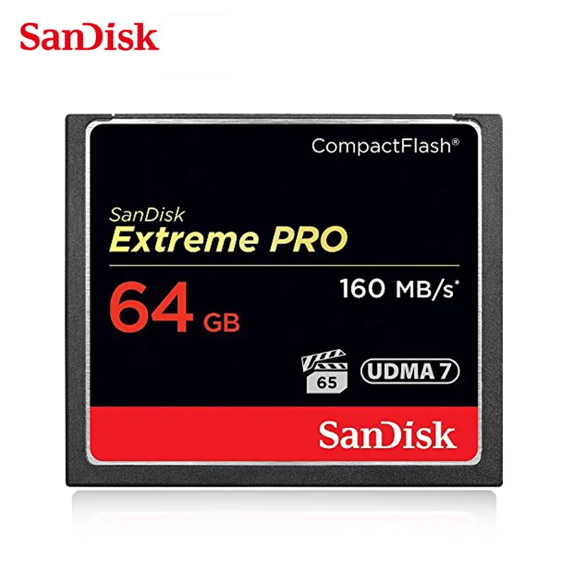 Sandisk Extreme Pro CompactFlash карта памяти 32 Гб 64 128 ГБ скорость до 160 МБ/с./с UDMA 7