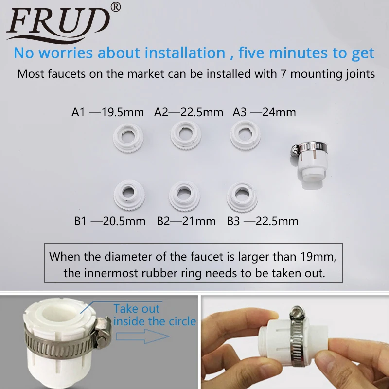 FRUD Kitchen Faucet AccessorieWater Purifier Filter Filtration System with Washable Ceramics Core kitchen faucet | Обустройство дома