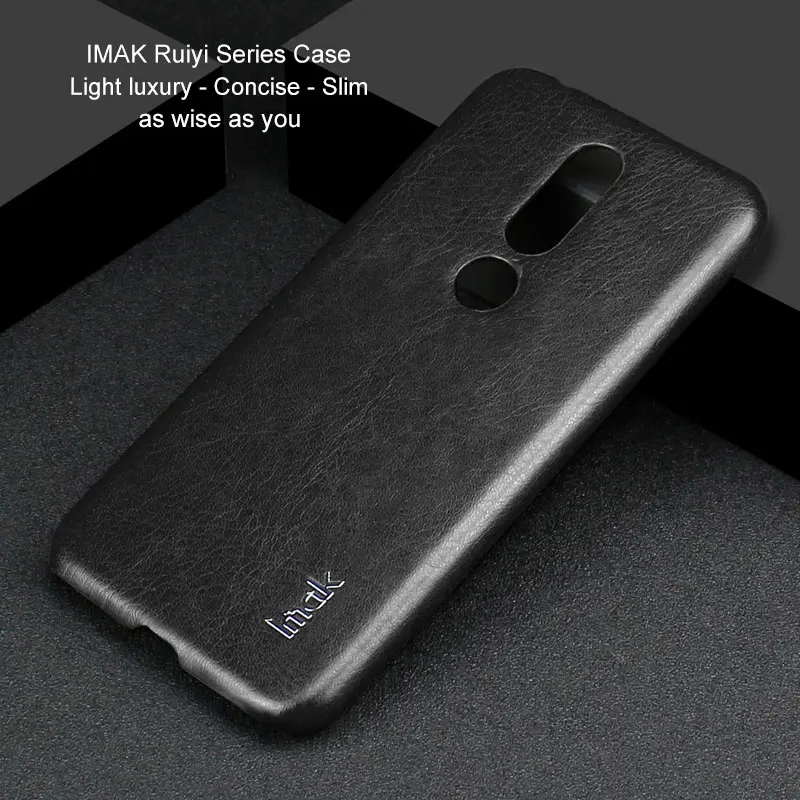 IMAK Ruiyi серия Роскошная кожа из искусственной кожи чехол для Nokia 6 1 Plus X6 Sirocco твердый