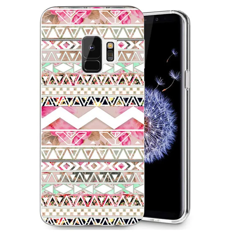 Coque For Samsung Galaxy S9 S8 Plus J7 J5 J3 S7 edge Note 8 J530F J320 J720 A3 A5 2017 2016 TPU Silicon Mandala Cover Case D094 |
