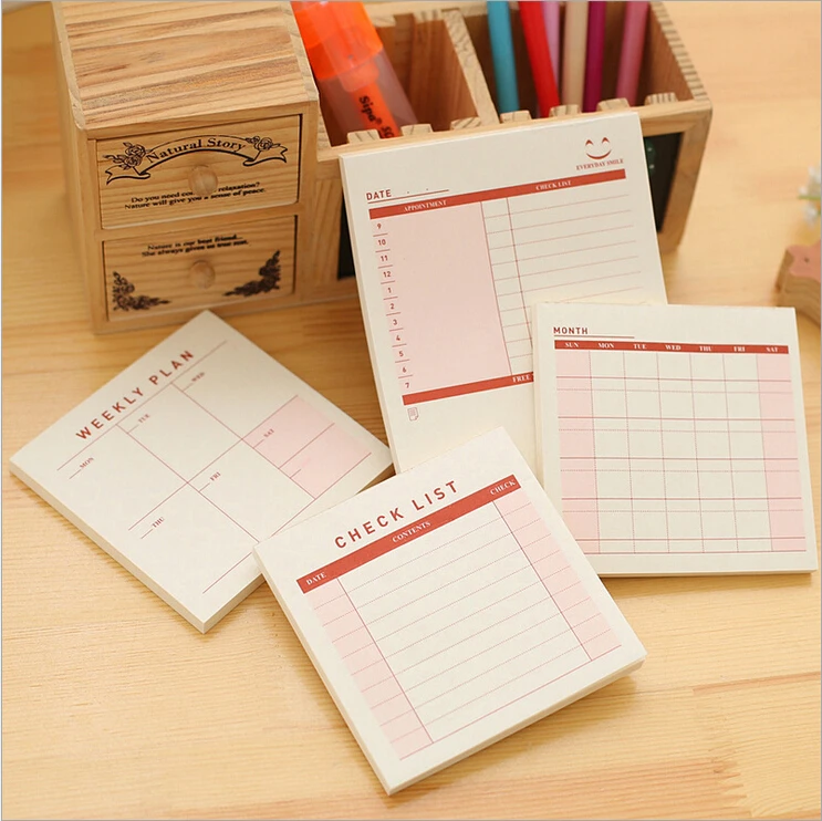 Еженедельник рабочий стол Расписание Ежемесячный план tear notebook summart To Do List