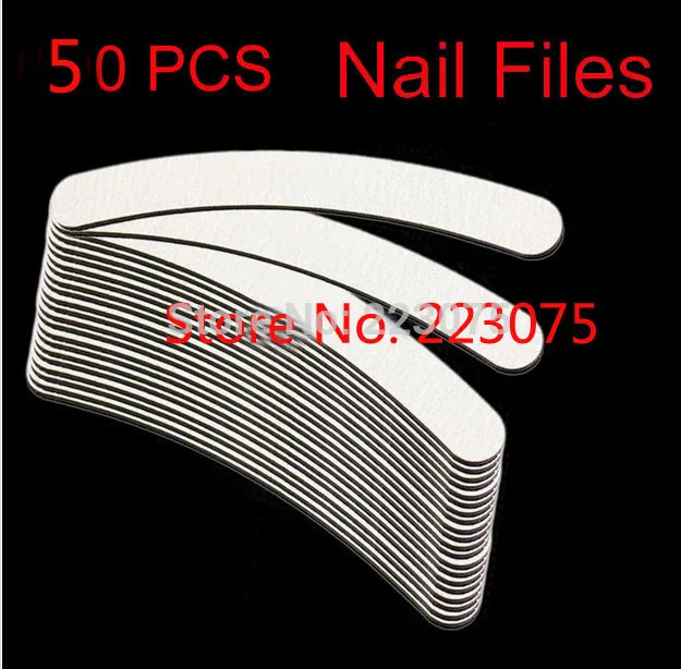 Шлифовальные пилки для дизайна ногтей шлифовальные салона маникюра изгибов 50