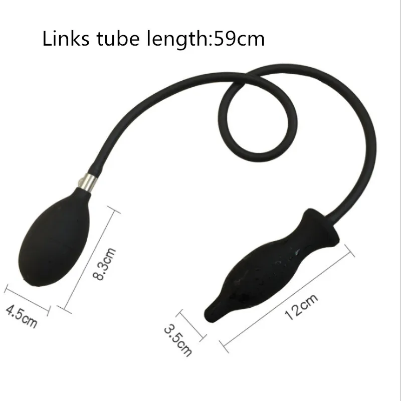 Огромная надувная Анальная пробка силиконовая с увеличением искусственная