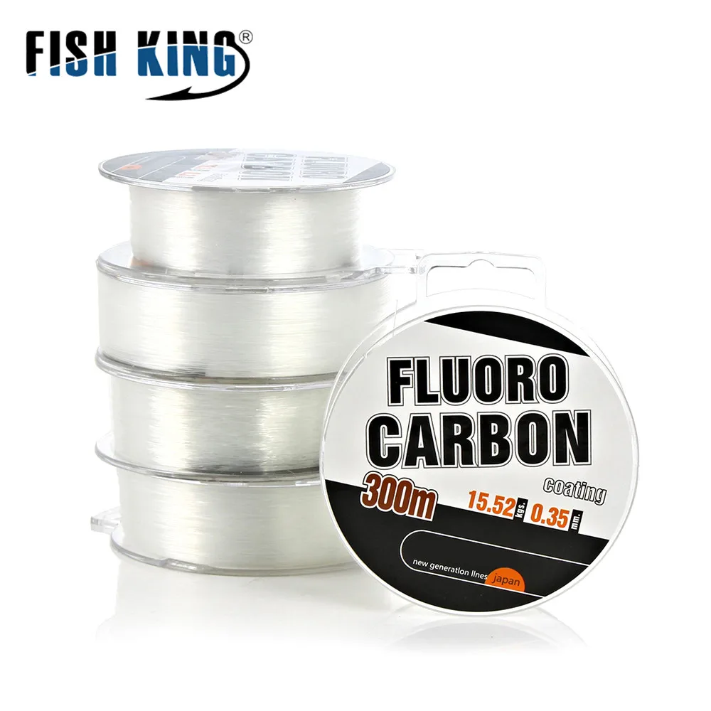 

300M 0.3-0.5MM Carbon Fiber Coating Fishing Line 30-45LB FluoroCarbon Fly Fishing String Cord Wire Shock Leader Japan