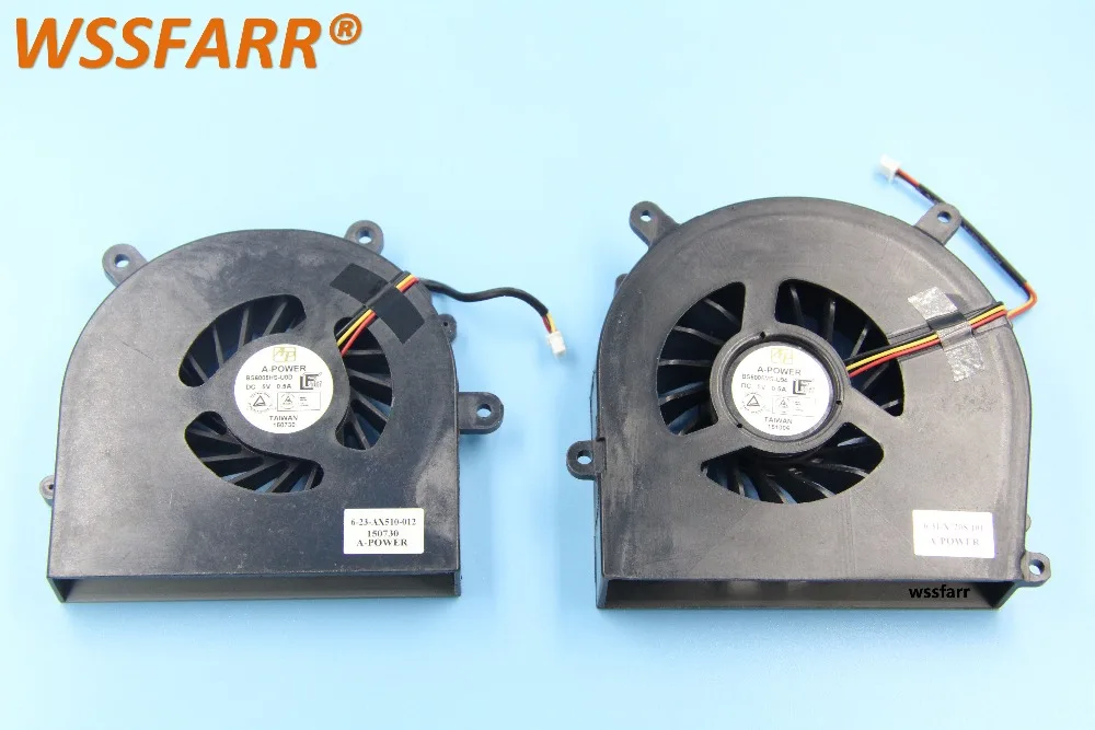 Новый оригинальный вентилятор GPU и CPU для Clevo Sager P150EM P150HM P170HM P170EM P150SM P170SM NP8150 6 23 AX510