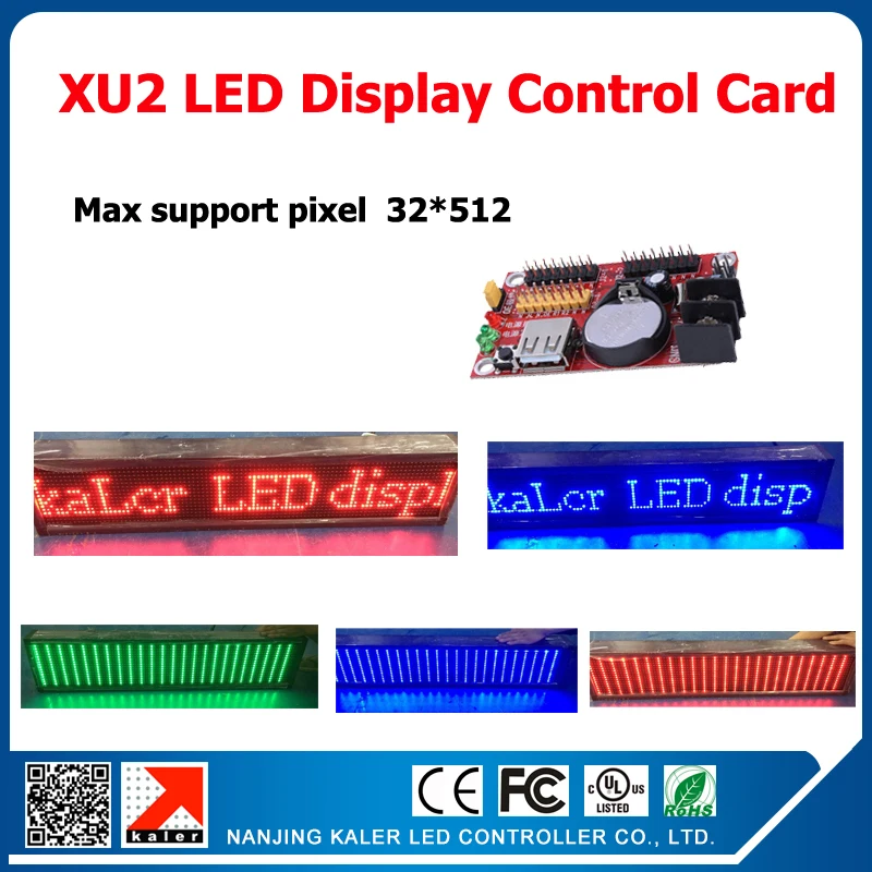 Kaler USB вход XU2 led карта управления со светодиодным дисплеем сообщение светодиодный