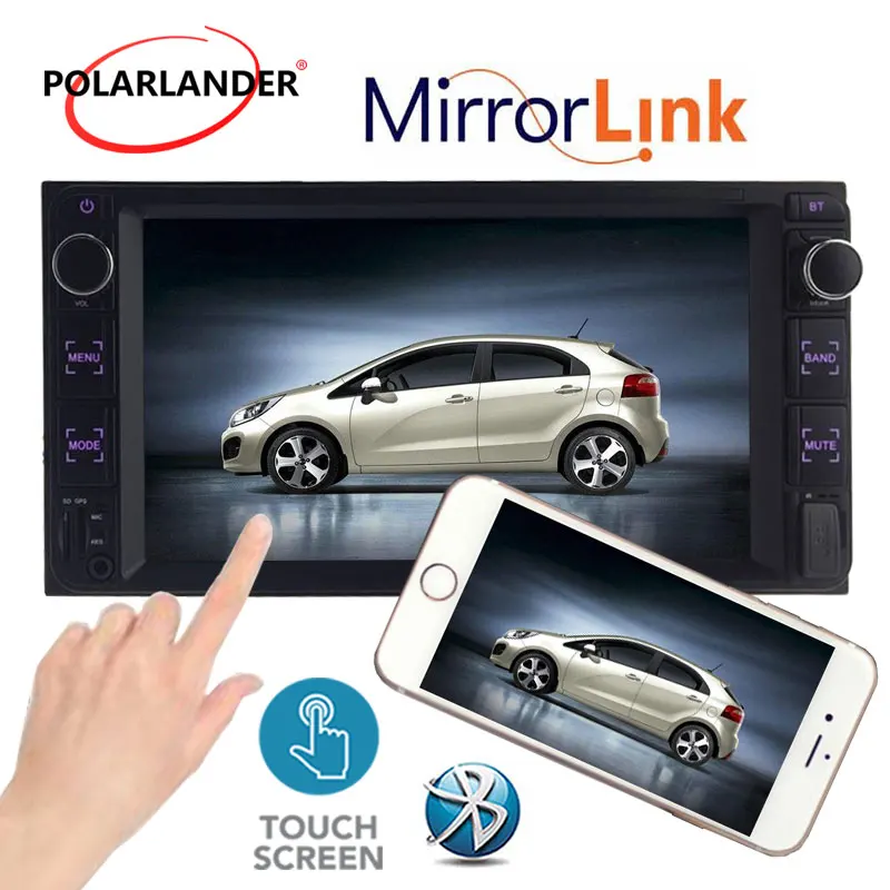 

7inch 2 Din ISO Interface Single USB Car MP5 Player TF AUX Touch Screen Display Mirror Link FOR TOYOTA COROLLA 04-14