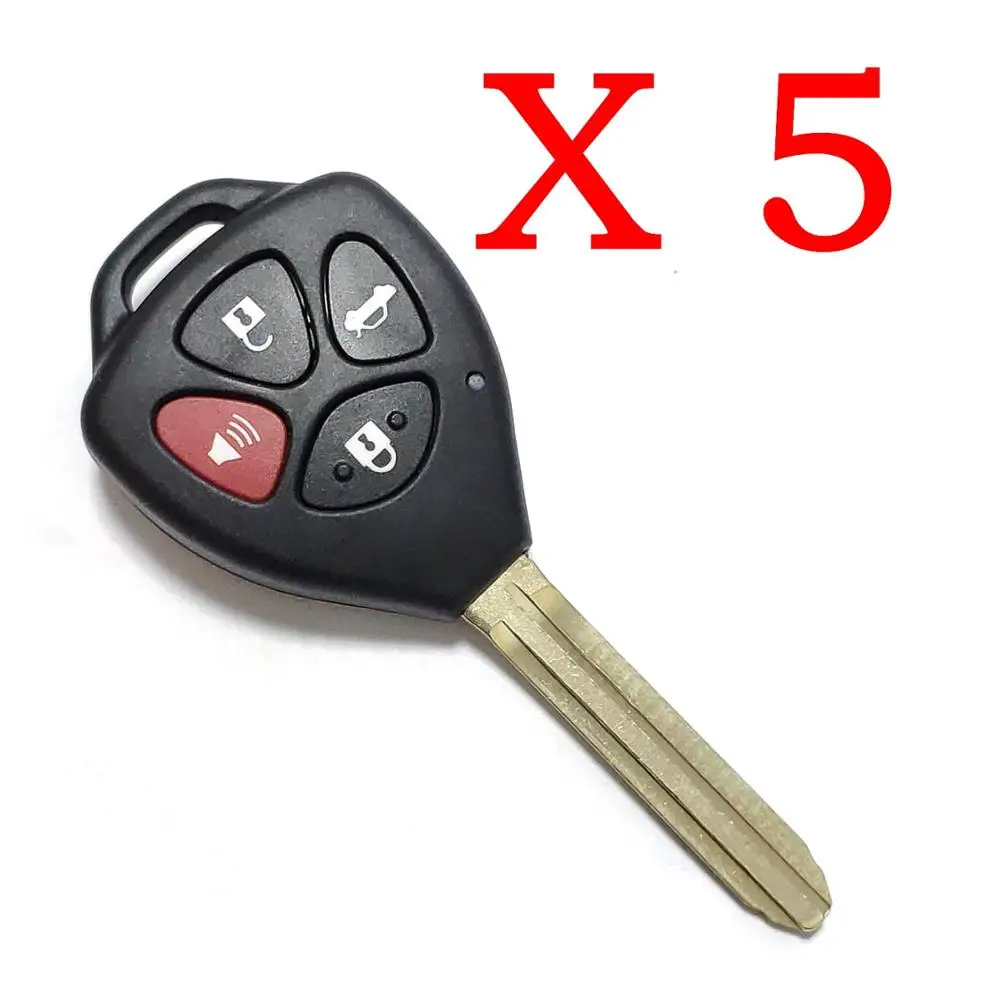 3 and 1 Buttons Для Toyota style с лезвием TOY43 Xhorse VVDI универсальный пульт дистанционного управления-5 шт./партия - Цвет: 3 and 1 Buttons