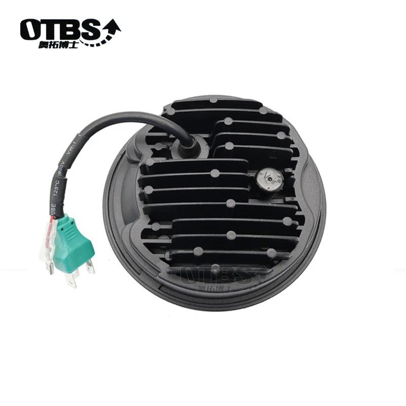 OTBS 5 3/" светодиодный проектор для мотоцикла, 5,75 дюймов, дальний/ближний свет, 5D объектив, Белый DRL для Harley Sportsters, Dynas, индийский разведчик