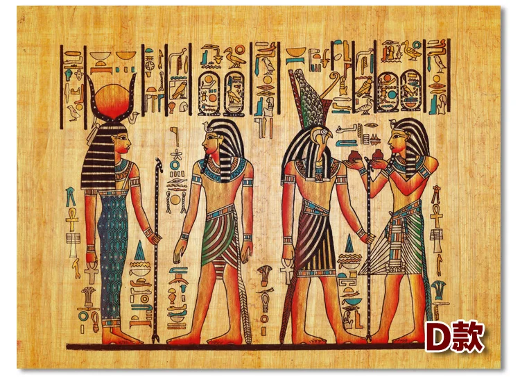 Европейские ретро обои в древнем египетском стиле с изображением рассеянной