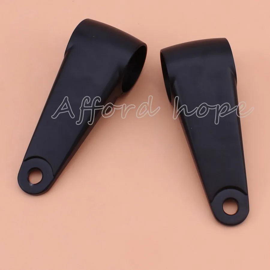 Фото Black Motorcycle Aluminum Alloy Headlight Head Lamp Mount Bracket Fork Ears Universal Fit 35/39/41mm For Harley Sportster Bobber №4