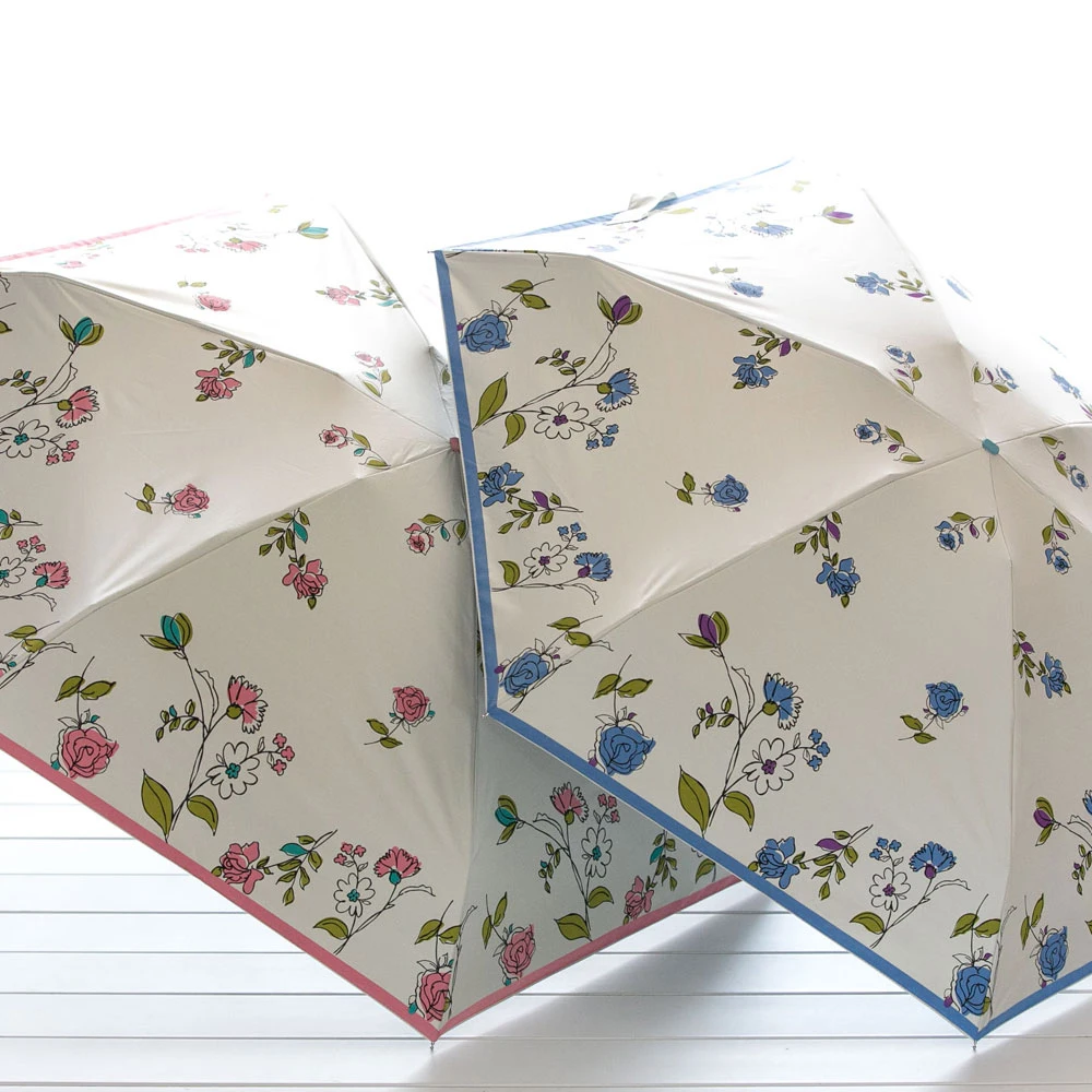 Мода Малый пять складной зонтик дождь Женский Черный Покрытие Anti UV Sunmmer