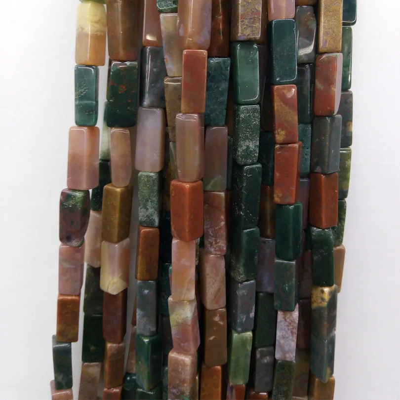 Квадратные трубки индийских агатовых бусин натурального камня для создания браслетов, ювелирных изделий, рукоделия, материалов для подарков.