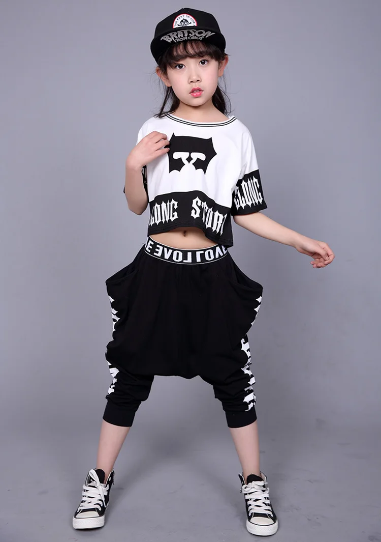 Girl Jazz Dance For Girls Street Costumes for Kids Hip Hop Dancing Performance Boys |