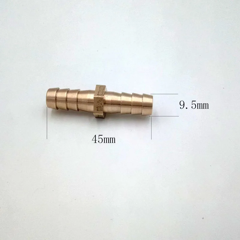 2Pcs All-copper material link head / tracheal pipe dual-purpose connector/ Intubation tube type Fitting hose ID(9.5mm) 3/8'ɻody |