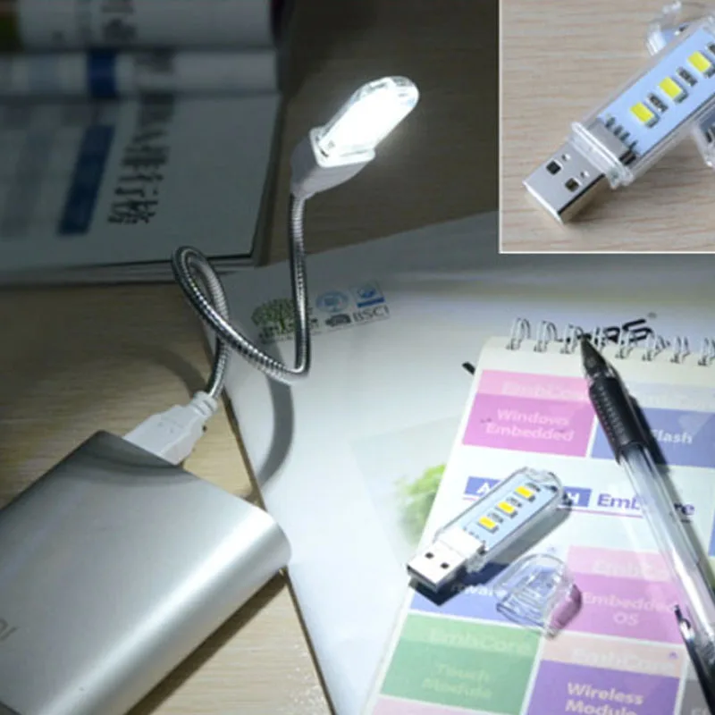 3LED портативный мини usb лампа Настольный ночник книга свет для ПК настольный