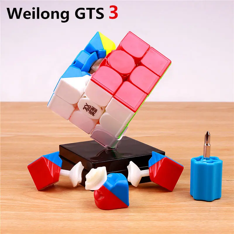 MOYU WEILONG GTS 3 магический скоростной кубик стикер меньше Профессиональный 3X3X3