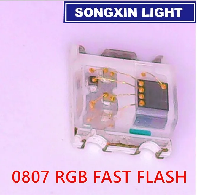 3000 шт. мигающий светодиодный SMD диод 0805 RGB тока диода вспышки Alto Brilho 0807